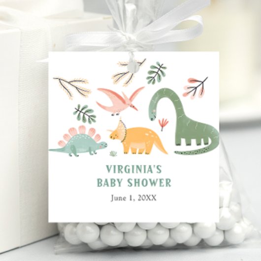 Étiquettes Cadeau Balise de préférence Dinosaur