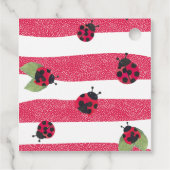 Étiquettes Cadeau Balise de préférence du Baby shower Little Ladybug (Dos)