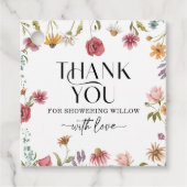 Étiquettes Cadeau Balise de préférence du fleur sauvage de champ (Devant)