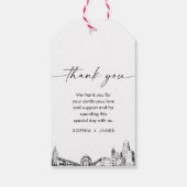 Étiquettes-cadeau Balise de préférence du Merci Mariage Buffalo Skyl (Dos)