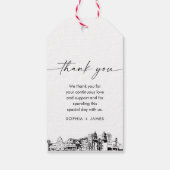 Étiquettes-cadeau Balise de préférence du Merci Mariage Tuscon Skyli (Dos)