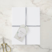 Étiquettes-cadeau Balise de préférence du rectangle d'oie soie vert (Avec de la ficelle)