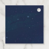 Étiquettes Cadeau Balise de préférence Lune et Vache (Dos)