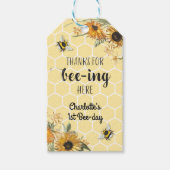 Étiquettes-cadeau Balise de préférence Merci d'abeille de miel (Devant)