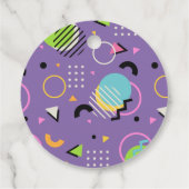 Étiquettes Cadeau Balise de préférence Merci des années 90 (Dos)