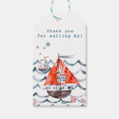 Étiquettes-cadeau Balise de préférence nautique Bunny Sailor (Devant)