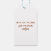 Étiquettes-cadeau Balise de préférence personnalisée de la croix de (Dos)