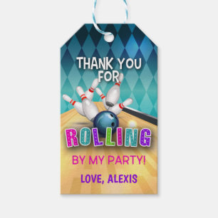 Étiquettes-cadeau Balise de préférence pour l'anniversaire de bowlin