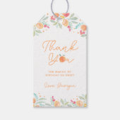 Étiquettes-cadeau Balise de préférence pour l'anniversaire de la pêc (Devant)