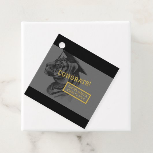 Étiquettes Cadeau Balise de préférence pour un diplôme unique (En situation)