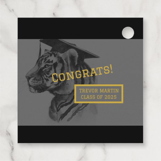 Étiquettes Cadeau Balise de préférence pour un diplôme unique (Dos)