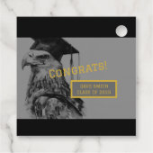 Étiquettes Cadeau Balise de préférence pour un diplôme unique | Aigl (Dos)