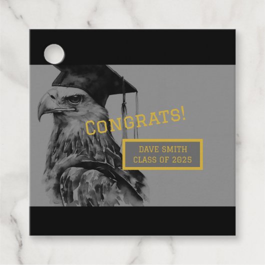 Étiquettes Cadeau Balise de préférence pour un diplôme unique | Aigl (Devant)