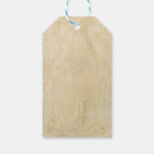 Étiquettes-cadeau Balise de préférence romantique du Mariage rustiqu (Dos)