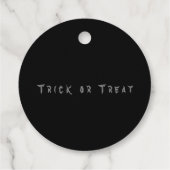 Étiquettes Cadeau Balise de préférence ronde trio Citrouille Hallowe (Dos)