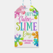 Étiquettes-cadeau Balise de préférence Slime Valentine (Dos)