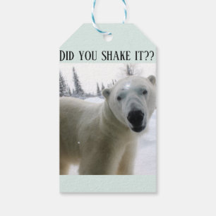 Étiquettes-cadeau Balise de présence de l'ours polaire