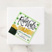 Étiquettes Cadeau Balise de présentation de Jour de la Saint Patrick (En situation)