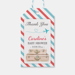Étiquettes-cadeau Balise de promotion du Baby shower de transport aé