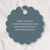 Étiquettes Cadeau Balise de suspension professionnelle / Merci (Dos)