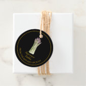 Étiquettes Cadeau Balise de suspension simple à base d'asperges mais (En situation)