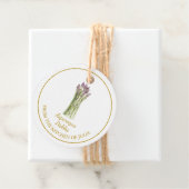 Étiquettes Cadeau Balise de suspension simple à base d'asperges mais (En situation)