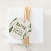 Étiquettes Cadeau Balise d'emballage Botanique moderne (En situation)