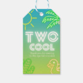 Étiquettes-cadeau Balise Deux Cool 2e anniversaire Favoriser (Devant)