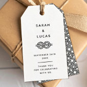 Étiquettes-cadeau Balise Faveur mariage ou fiançailles Boho avec noe