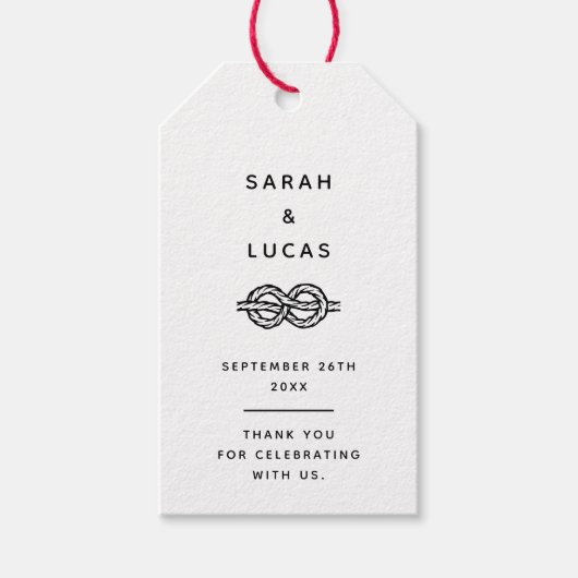 Étiquettes-cadeau Balise Faveur mariage ou fiançailles Boho avec noe (Devant)