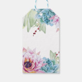 Étiquettes-cadeau Balise Faveur Succulente (Dos)