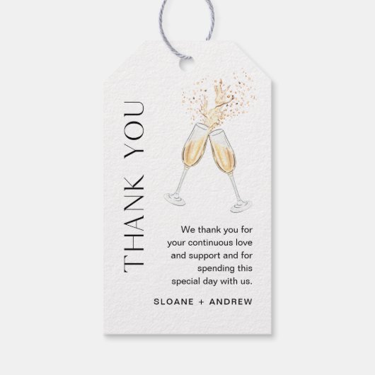 Étiquettes-cadeau Balise Favor Mariage Merci HARLOW (Dos)