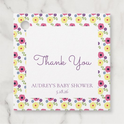 Étiquettes Cadeau Balise Favoris brillant (Devant)