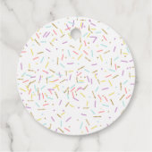 Étiquettes Cadeau Balise Favoris pour bébé Donut (Dos)