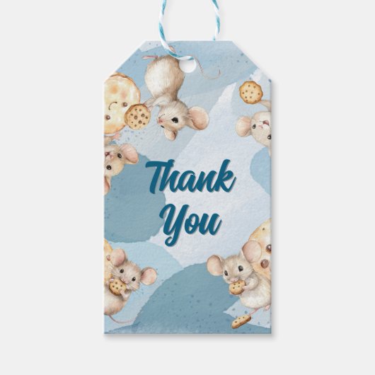 Étiquettes-cadeau Balise Favoriser la souris et le cookie (Devant)