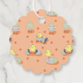 Étiquettes Cadeau Balise Favoriser les poussins de Pâques (Dos)