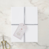 Étiquettes-cadeau Balise Favoriser Rectangle Citrouille rose (Avec de la ficelle)