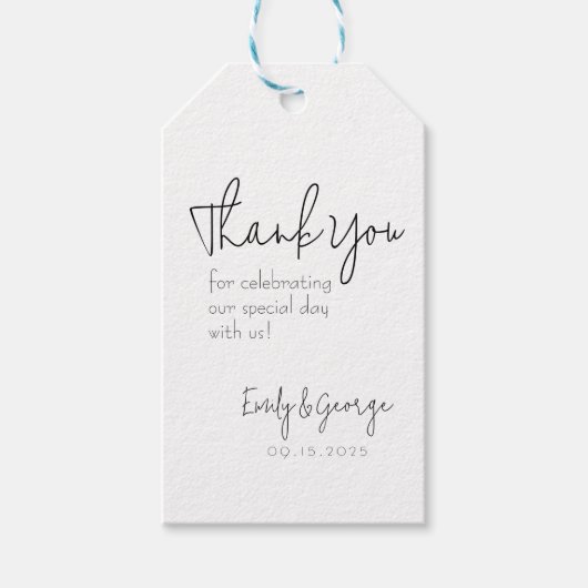 Étiquettes-cadeau Balise Favoriser simple et sans caractère (Devant)