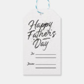 Étiquettes-cadeau Balise Fête des pères/cadeau heureuse (Dos)