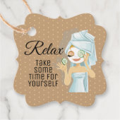 Étiquettes Cadeau Balise Fête spa Favoriser (Devant)