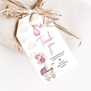 Étiquettes-cadeau Balise Fille Magasin Baby shower de livraison spéc