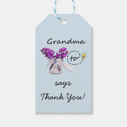 Étiquettes-cadeau Balise Grand-Mère À Être Cadeau (Devant)