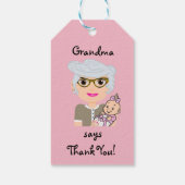 Étiquettes-cadeau Balise Grand-Mère À Être Cadeau (Dos)