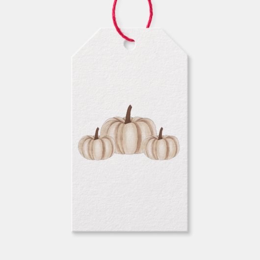 Étiquettes-cadeau Balise Halloween Citrouille (Devant)