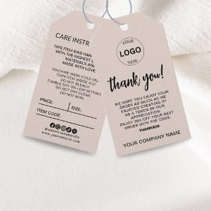 Étiquettes-cadeau Balise Hang du logo de l'entreprise Prix Swing Dét