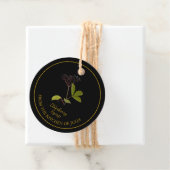 Étiquettes Cadeau Balise Hang pour sirop d'airelle simple fait maiso (En situation)