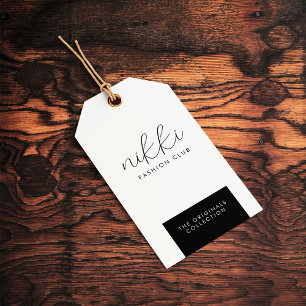 Étiquettes-cadeau Balise Hang Prix affiché de pendage blanc