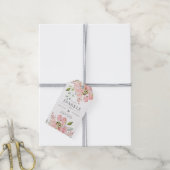Étiquettes-cadeau Balise Joli rose Roses et Mariage de Parties scint (Avec de la ficelle)