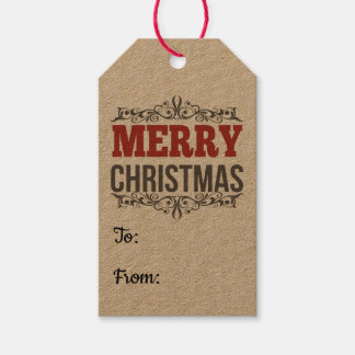 Étiquettes-cadeau Balise Joyeux Noël