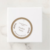 Étiquettes Cadeau Balise Kraft & Rustic Small Business Favoriser (En situation)